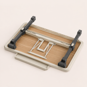 Adjustable Folding Laptop Bed Desk with Tilting Top, Tablet Slot & Storage Drawer