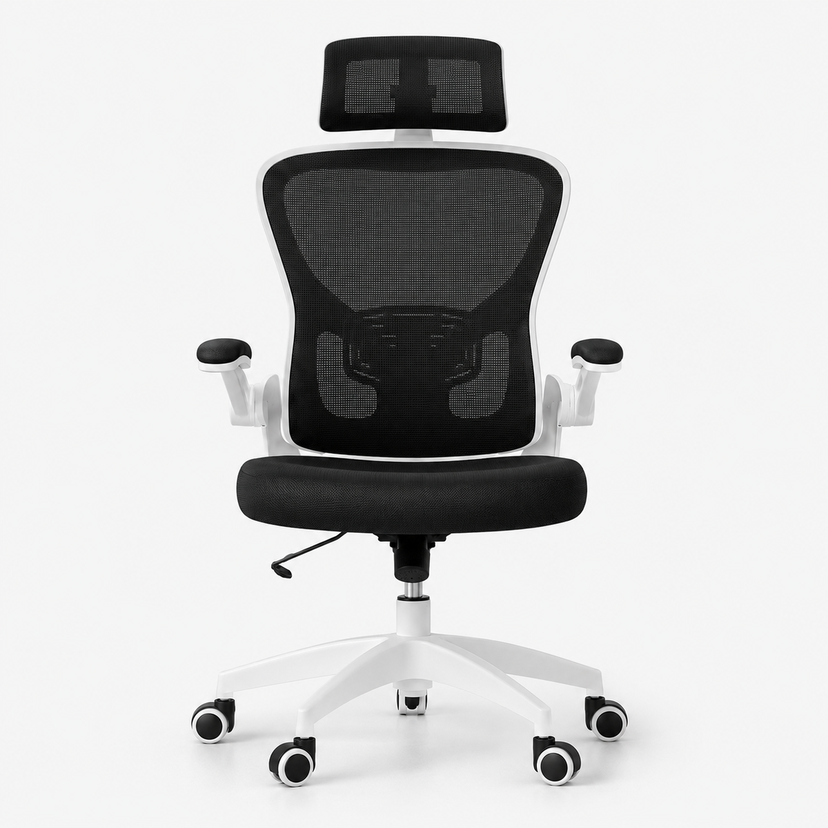 AeroFlex Ergonomic Mesh Office Chair with Adjustable Lumbar Support, 2D Headrest, Flip Up Armrests and Recline Tilt for Home Office