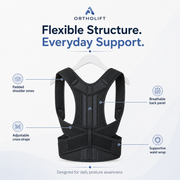 Adjustable Posture Support Belt for Men & Women – Comfortable Back and Shoulder Alignment Brace for Sitting, Standing & Daily Wear