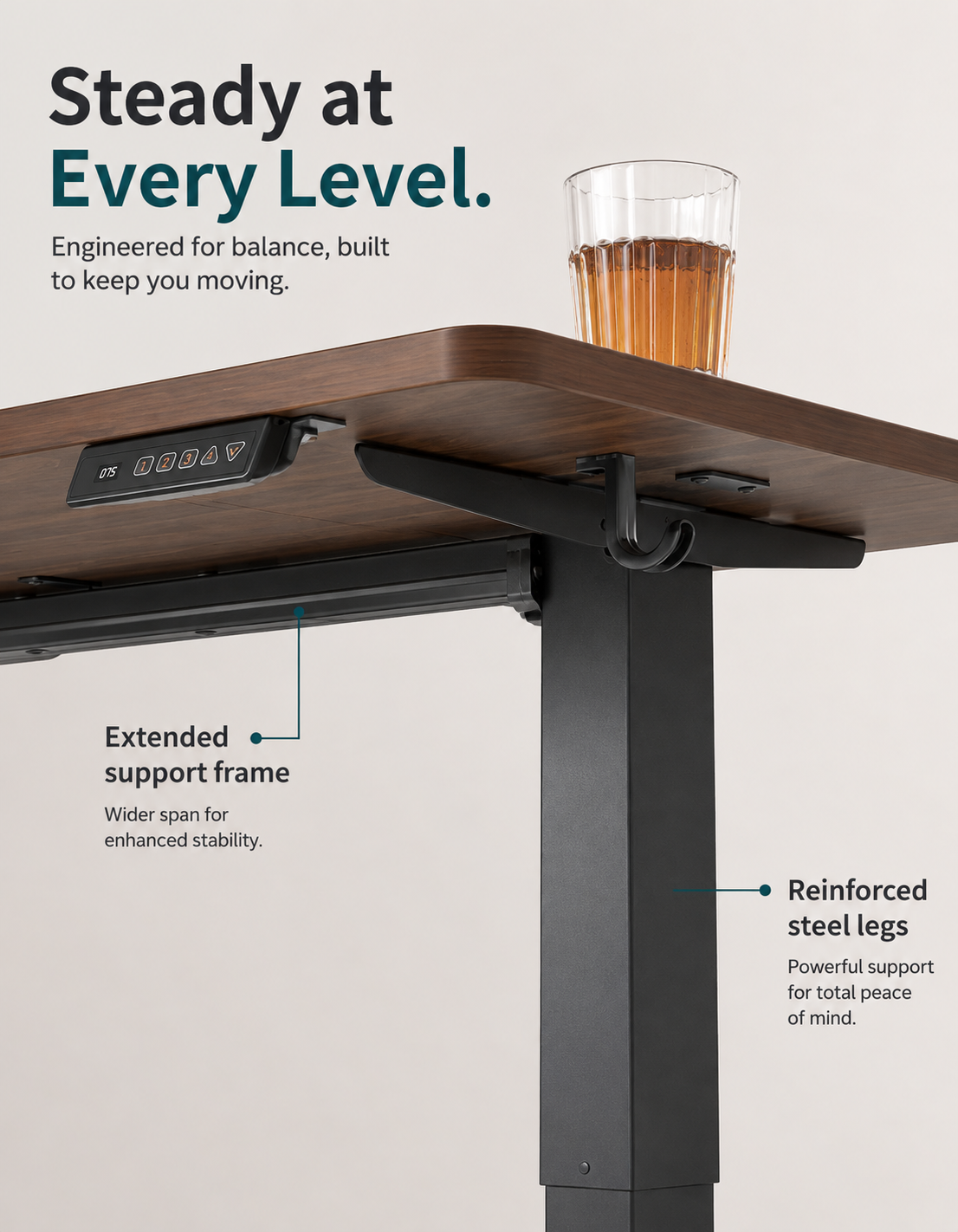 Adjustable Under Desk Footrest with Massage Texture, 3 Height Levels and Rocking Tilt, Non Slip Ergonomic Foot Stool for Office, Home and Study