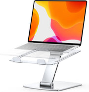 CIRYCASE Ergonomic Adjustable Laptop Stand, Aluminum Cooling Riser for Desk, Portable and Foldable Holder Compatible with MacBook Air/Pro and HP Notebooks (10-16")