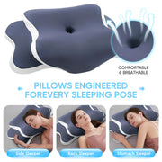 Transform Your Sleep with Our Ergonomic Memory Foam Cervical Pillow - Ultimate Neck Support for All Sleep Positions, Perfect for Relieving Neck Pain!