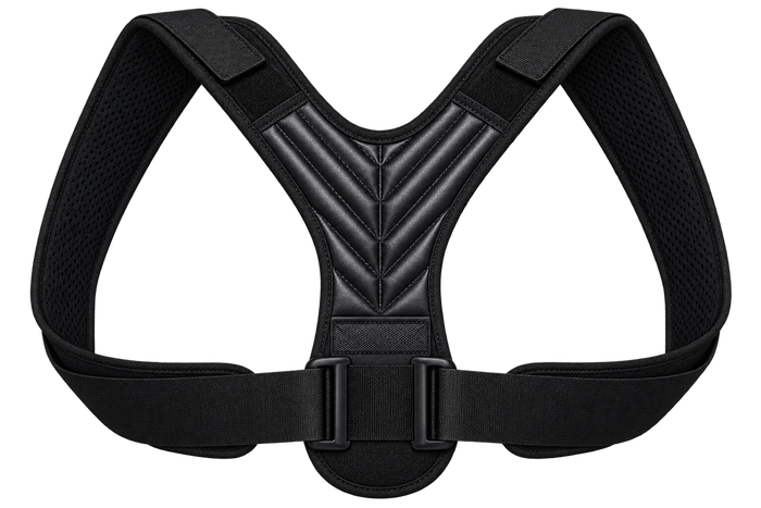 Adjustable Back & Shoulder Support Brace for Men and Women – Posture Support Belt with Comfortable Straps for Everyday Wear