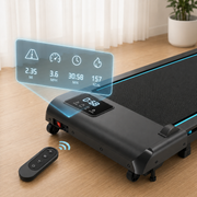 4-in-1 Incline Walking Pad for Home and Office, Portable Under-Desk Treadmill with Remote Control, LED Display, Quiet Motor, Up to 10 km/h, 150 kg Capacity
