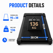 Foldable Walking Pad Treadmill with 6% Incline – Compact Under Desk Treadmill with 6/12 km/h Speed Options, App Connectivity & 136 kg Capacity