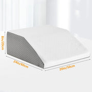 Elevate Your Comfort: 8-Inch Memory Foam Leg Wedge Pillow for Restful Sleep and Relaxation