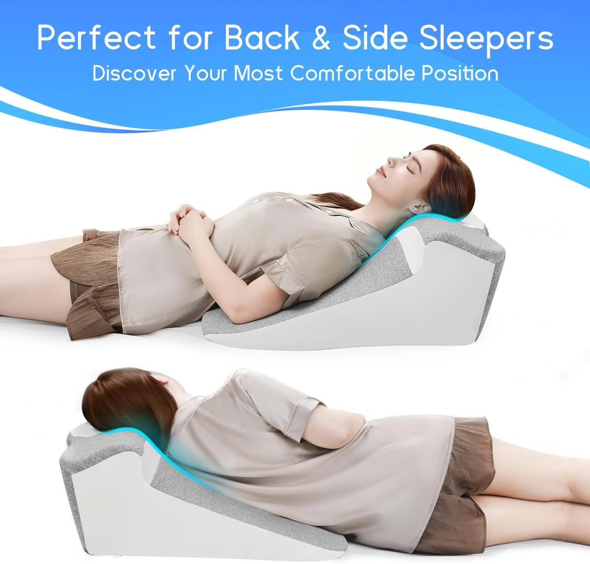 Elevate Your Comfort with Our Ergonomic Bed Wedge Pillow for Acid Reflux and Ultimate Relaxation