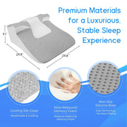 Elevate Your Comfort with Our Ergonomic Bed Wedge Pillow for Acid Reflux and Ultimate Relaxation