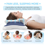 Transform Your Sleep with Our Ergonomic Memory Foam Cervical Pillow - Ultimate Neck Support for All Sleep Positions, Perfect for Relieving Neck Pain!