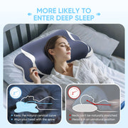 Transform Your Sleep with Our Ergonomic Memory Foam Cervical Pillow - Ultimate Neck Support for All Sleep Positions, Perfect for Relieving Neck Pain!